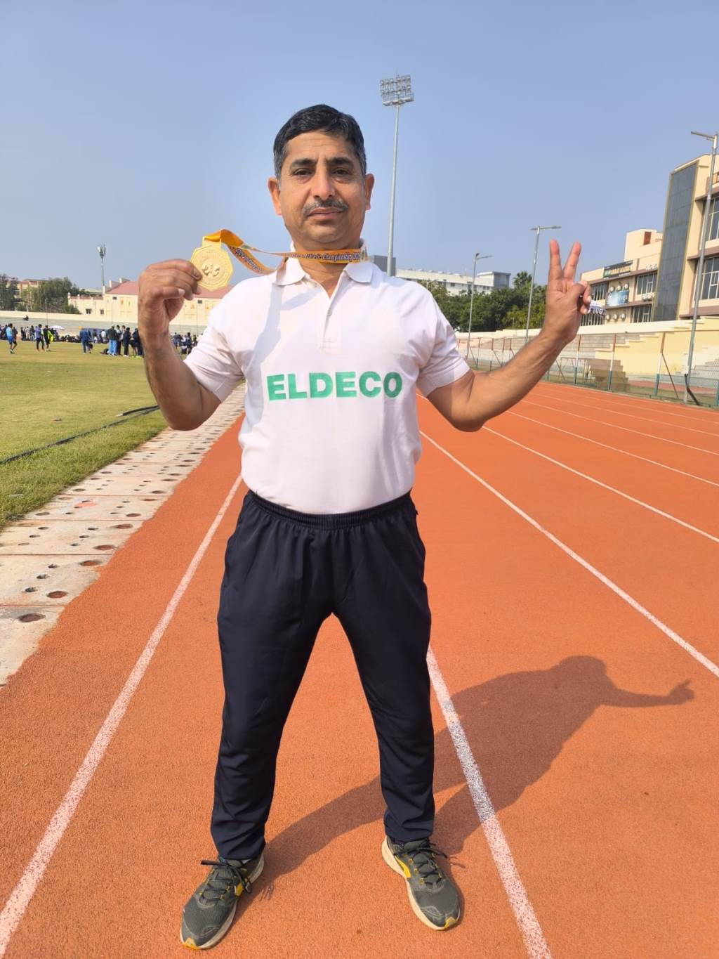 Rajesh Khanna of Karnal shines at the national level winning two gold medals and securing the overall championship for Haryana
